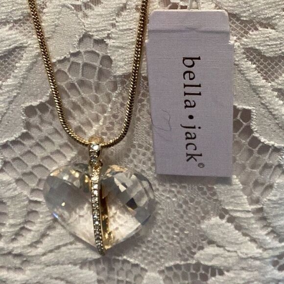 BELLA JACK CRYSTAL HEART ADJUSTABLE NECKLACE - Picture 8 of 14